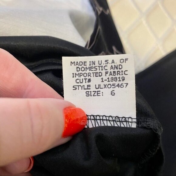 David Meister Floral Flounce Hem Sheath Dress Cocktail Party 6 Small - Picture 9 of 11